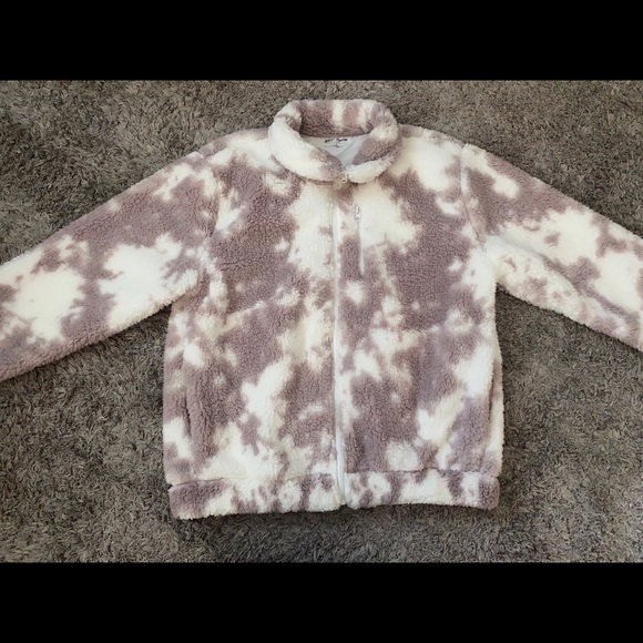 Betsey Johnson Tye Dye Fleece Zip Up - Picture 3 of 13
